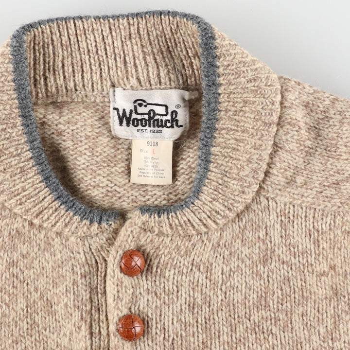 70'S WOOLRICH Wool knit half button sweater Men's L Vintage / eaa393569