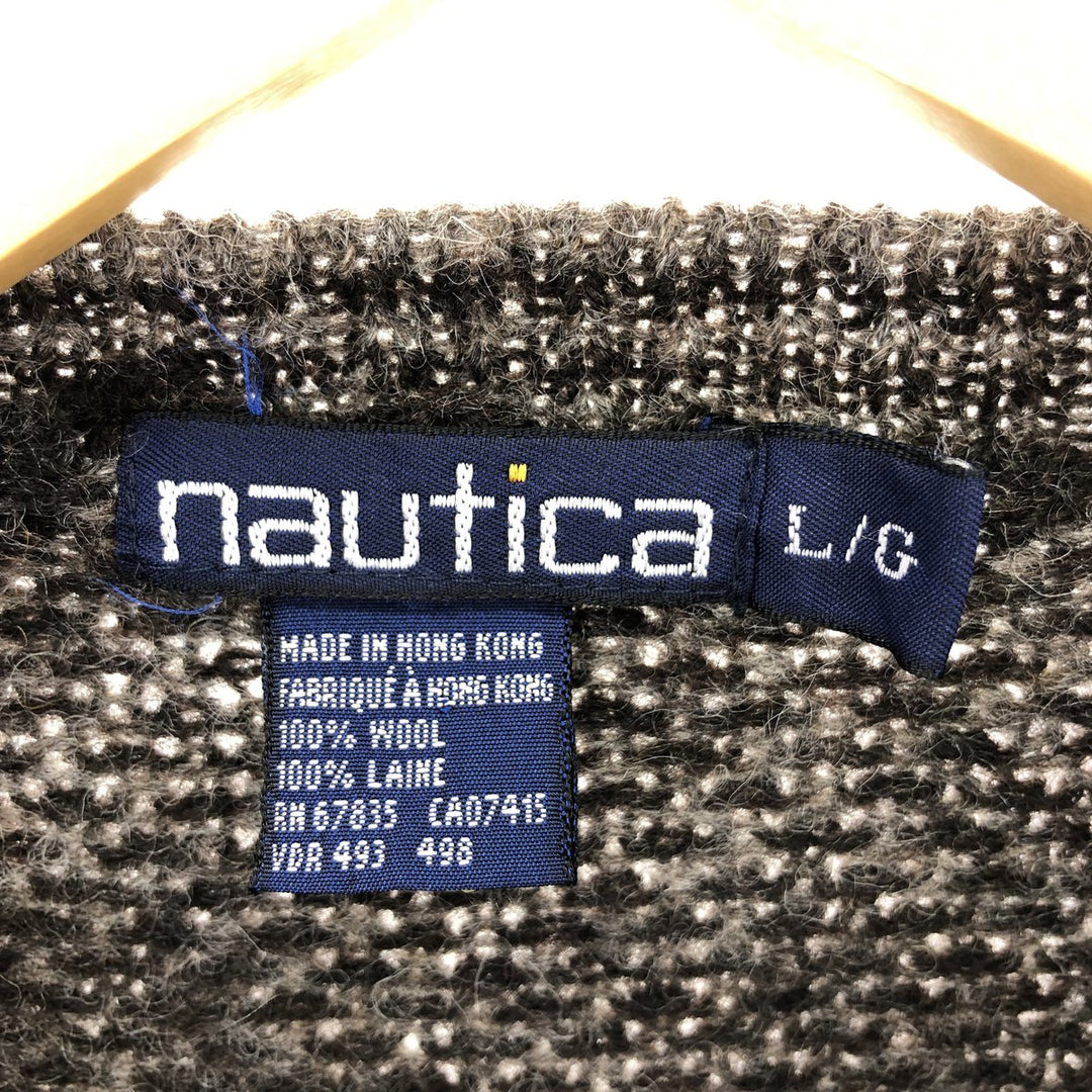 90'S NAUTICA Wool Knit Sweater Men's L Vintage /eaa393595