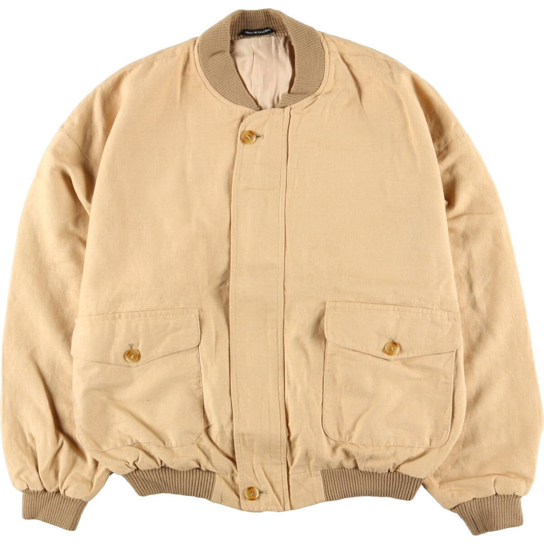 TUTTLE GOLF Linen x Cotton Jacket Made in the UK Men's L /eaa393632