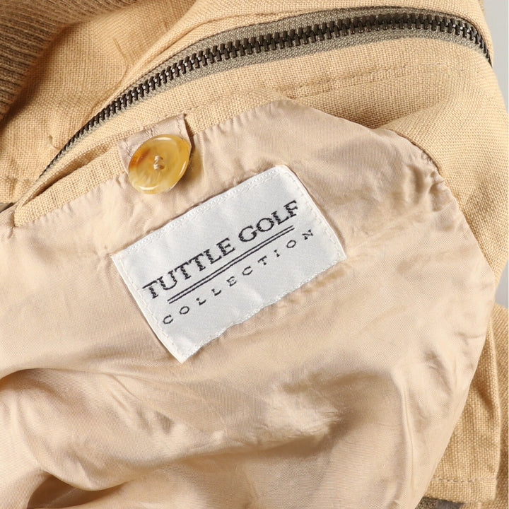 TUTTLE GOLF Linen x Cotton Jacket Made in the UK Men's L /eaa393632