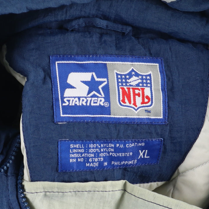 90'S Starter NFL Dallas Cowboys Padded Hoodie Men's XL Vintage /eaa393742