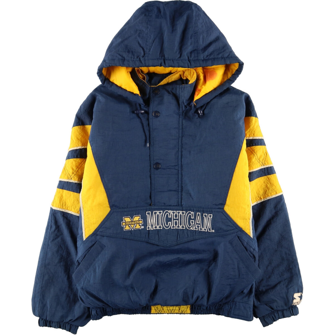 90'S Starter NFL MICHIGAN Nylon Pullover Men's L /eaa393743