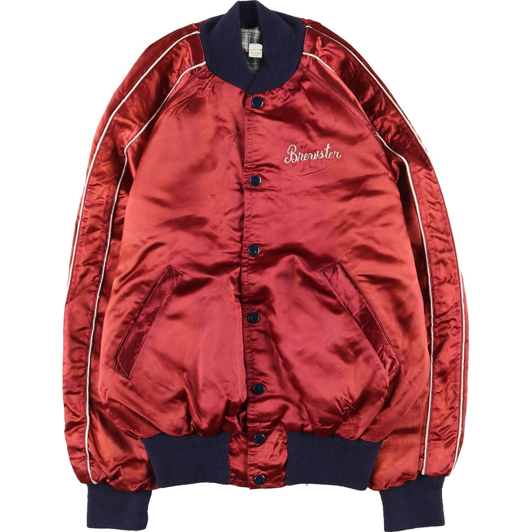 80'S Satin Stadium Jacket Award Jacket Varsity Jacket Men's M Vintage /eaa393765