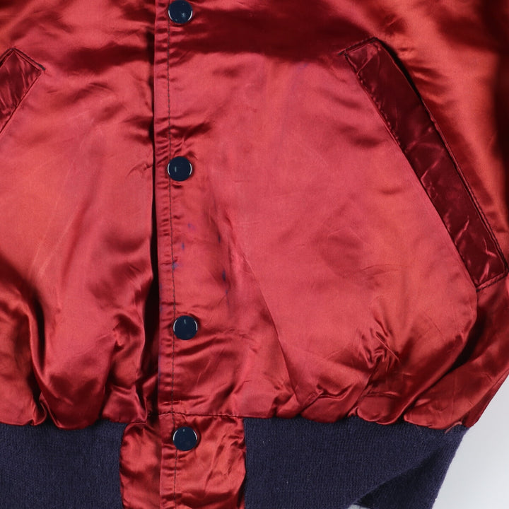 80'S Satin Stadium Jacket Award Jacket Varsity Jacket Men's M Vintage /eaa393765