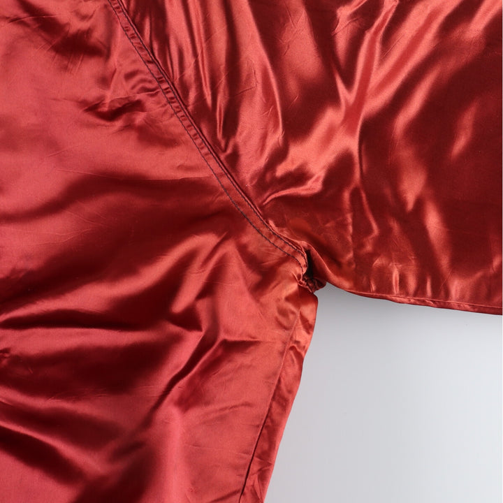 80'S Satin Stadium Jacket Award Jacket Varsity Jacket Men's M Vintage /eaa393765