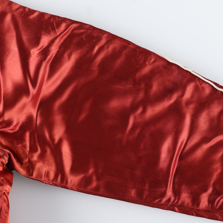 80'S Satin Stadium Jacket Award Jacket Varsity Jacket Men's M Vintage /eaa393765