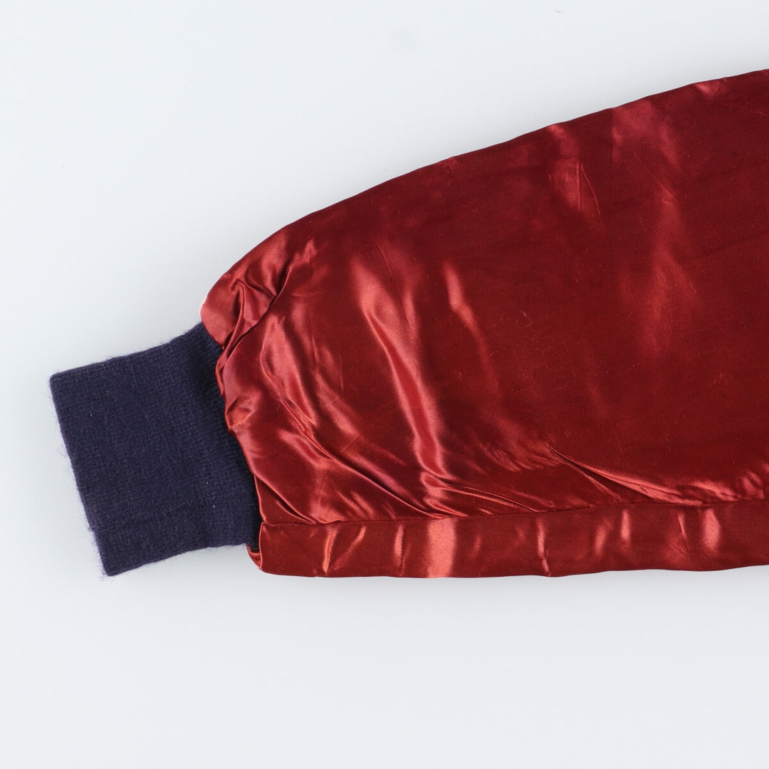 80'S Satin Stadium Jacket Award Jacket Varsity Jacket Men's M Vintage /eaa393765