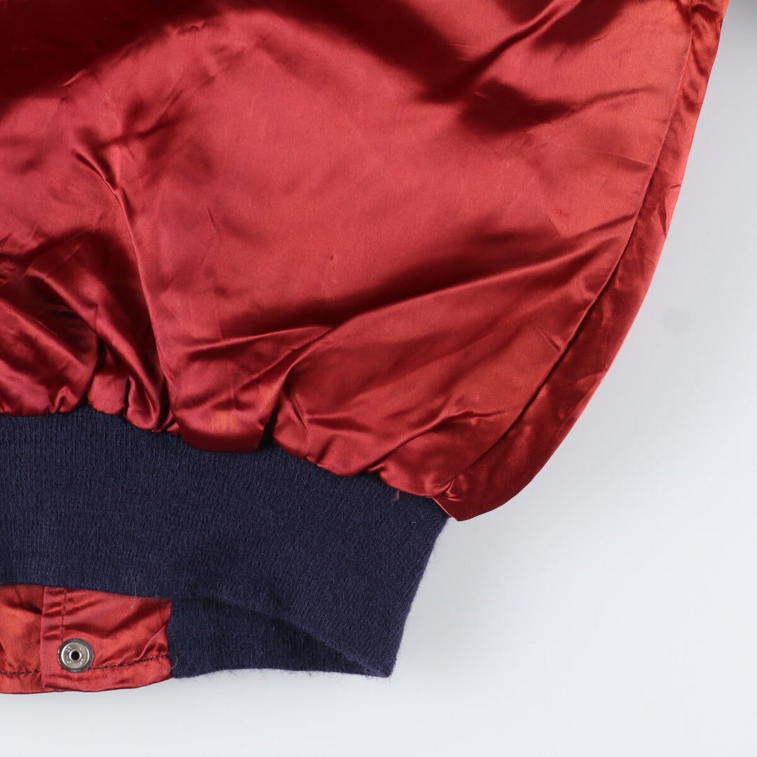 80'S Satin Stadium Jacket Award Jacket Varsity Jacket Men's M Vintage /eaa393765