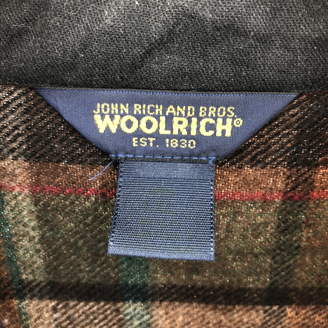 WOOLRICH Check Pattern Wool Shirt Men's XXL /eaa393800