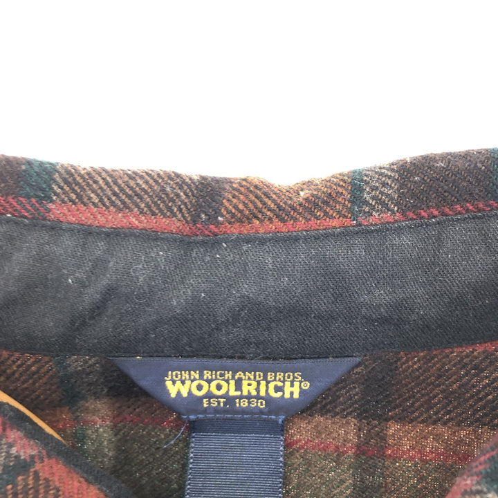 WOOLRICH Check Pattern Wool Shirt Men's XXL /eaa393800