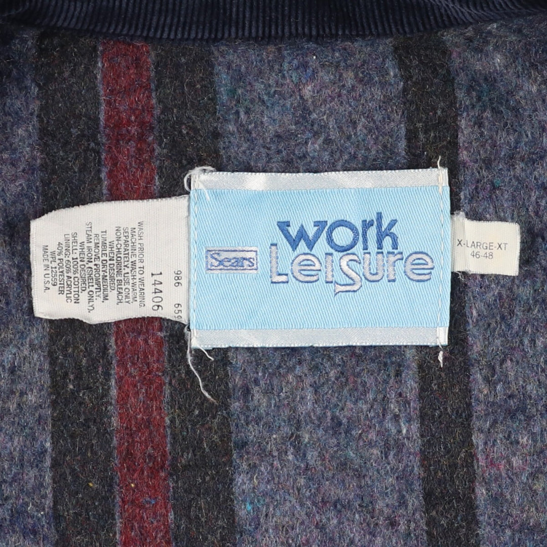 70'S Sears WORK LEISURE denim coverall made in USA men's XL vintage /eaa394085