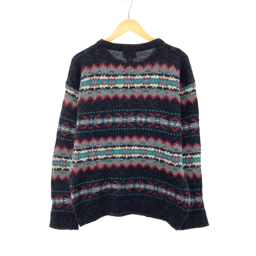 80'S WOOLRICH All-over print mohair blend wool knit sweater Men's L Vintage /eaa394159