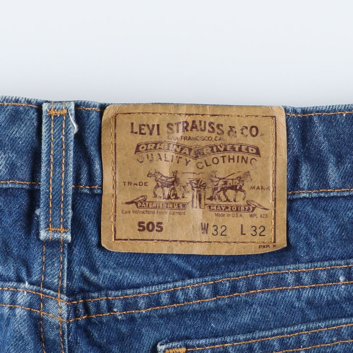 90'S Levi's 505 Tapered Denim Pants Made in USA Men's W32 Vintage /eaa394270