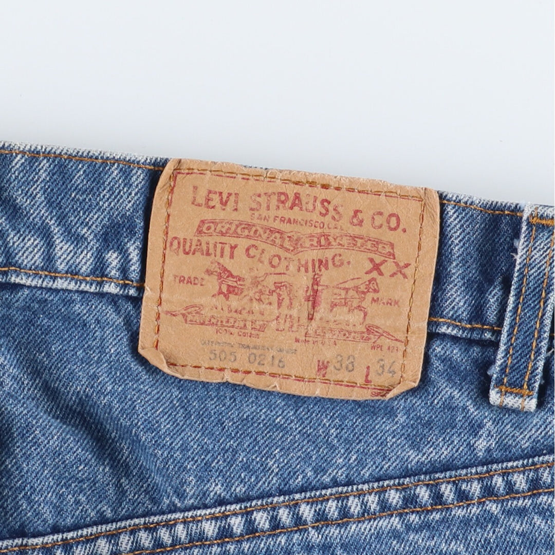 90'S Levi's 505 0216 Remake Tapered Denim Pants Made in USA Men's W38 Vintage /eaa394271