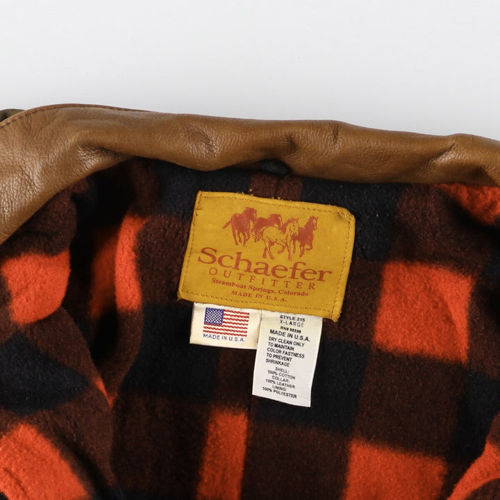 Schaefer Cotton Jacket Made in USA Men's XL /eaa394400