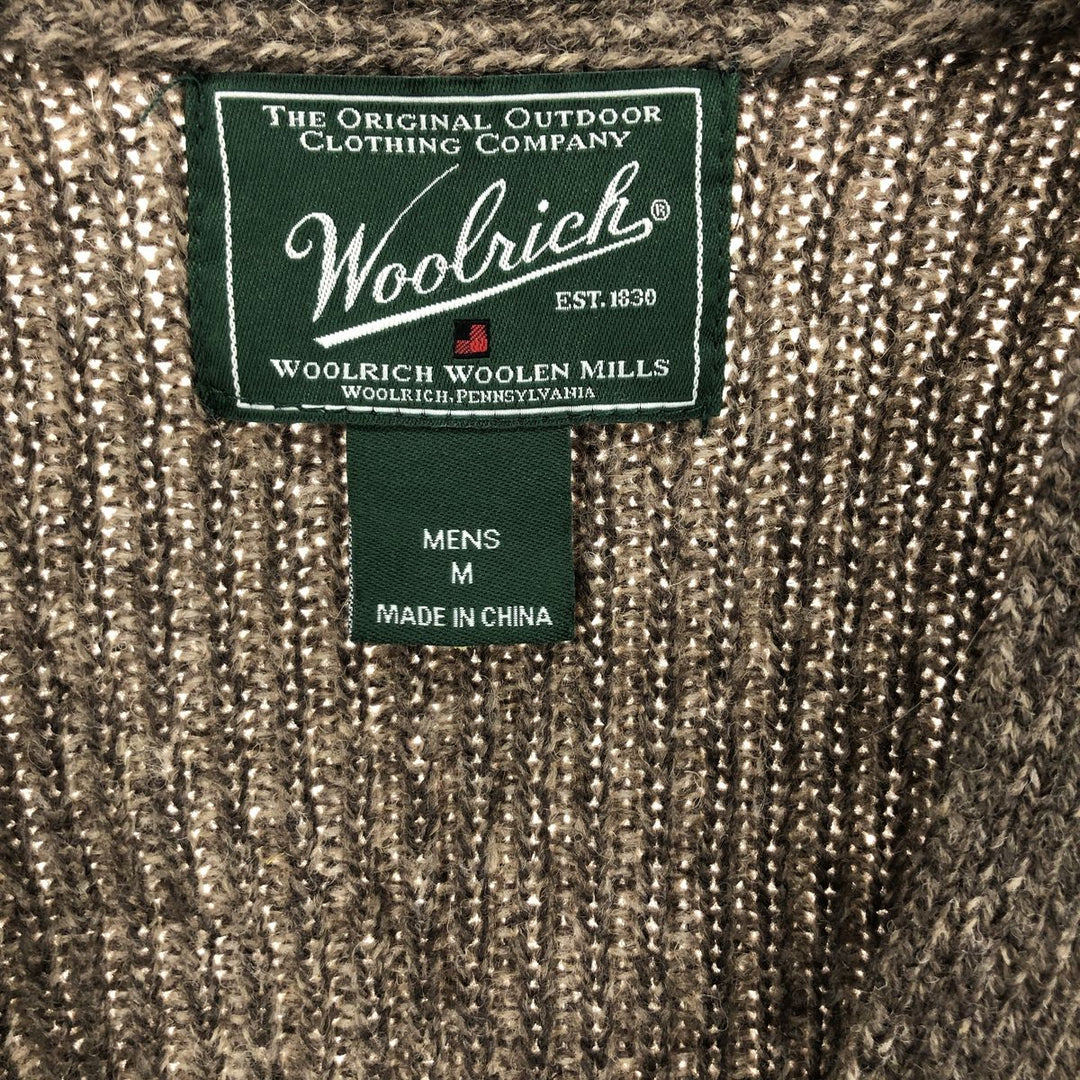 WOOLRICH Lambswool Blend Knit Cardigan, Men's M /eaa394427