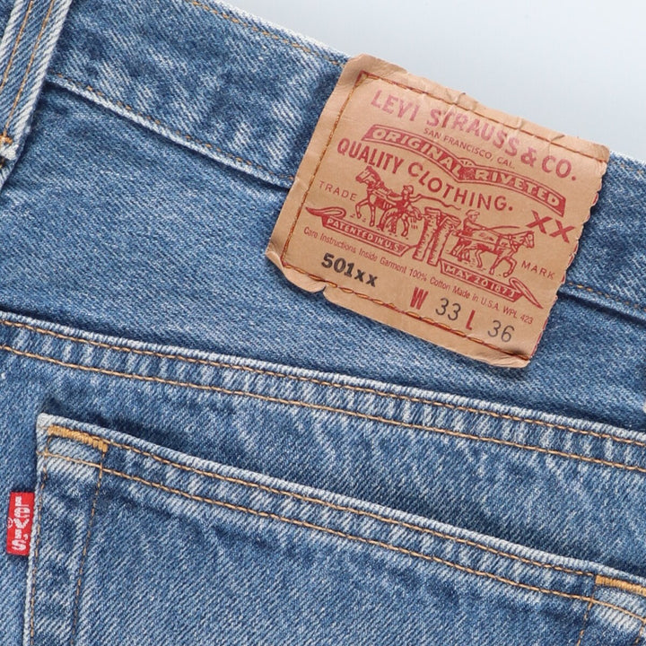 90'S Levi's 501XX replica straight denim pants made in USA men's w33 vintage /eaa394436