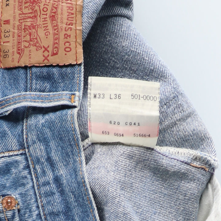 90'S Levi's 501XX replica straight denim pants made in USA men's w33 vintage /eaa394436