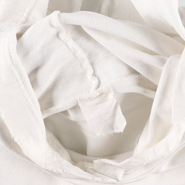 MICKEY MOUSE Mickey Mouse character print long T-shirt long T men's L cotton white type Vintage Second Hand