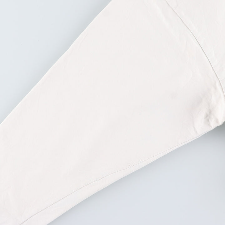 MICKEY MOUSE Mickey Mouse character print long T-shirt long T men's L cotton white type Vintage Second Hand