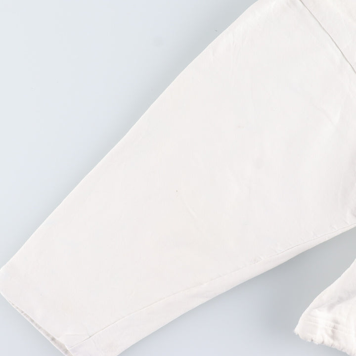 MICKEY MOUSE Mickey Mouse character print long T-shirt long T men's L cotton white type Vintage Second Hand