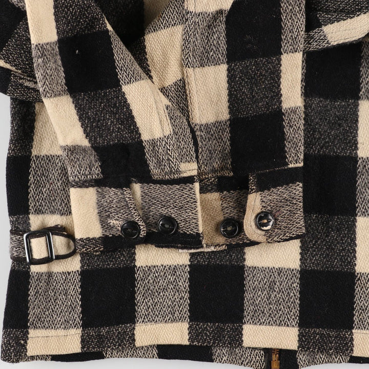 50'S WOOLRICH Check Pattern Block Check Wool Jacket Men's M Vintage / eaa394857