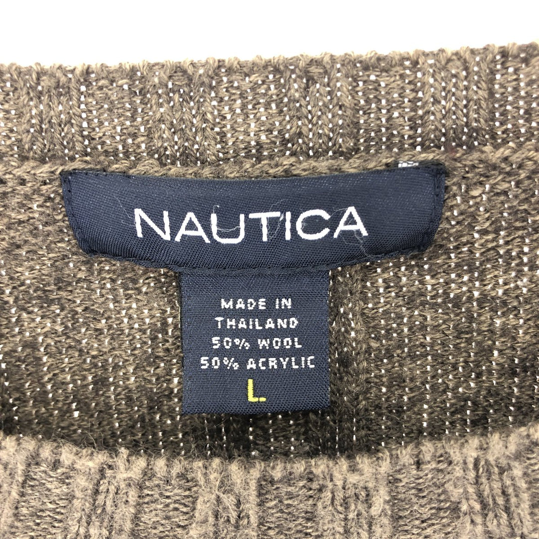 NAUTICA Wool Knit Sweater Men's L /eaa394928