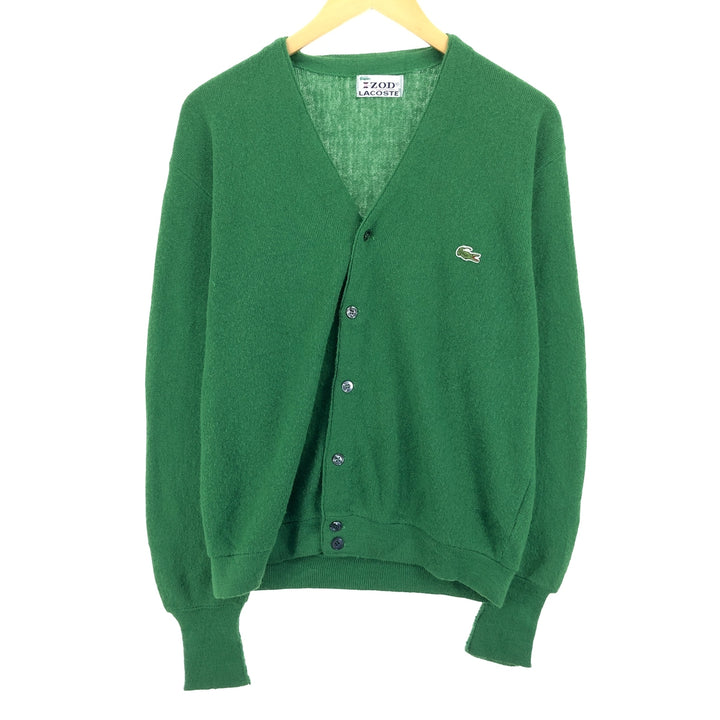 70'S Lacoste IZOD knit cardigan, men's M, vintage / eaa395047