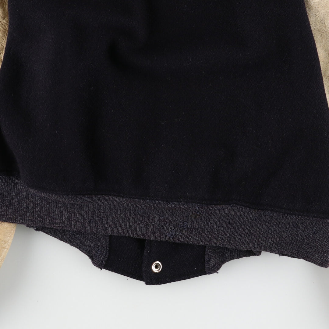 ~90'S UNKNOWN Leather Sleeve Wool Stadium Jacket Award Jacket Varsity Jacket Men's M Vintage /eaa395114