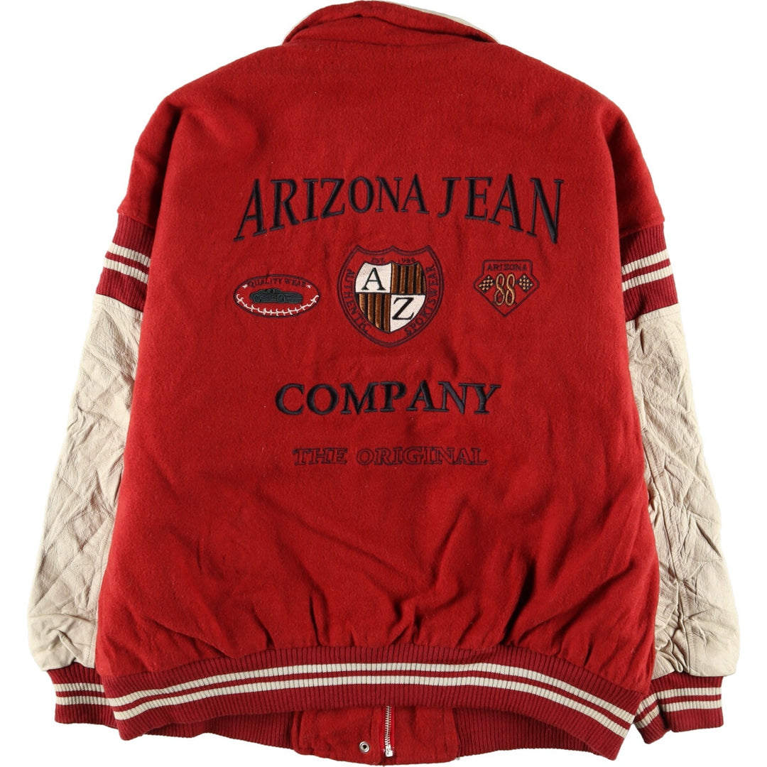 ARIZONA Leather Sleeve Wool Varsity Jacket Award Jacket Varsity Jacket Women's XL /eaa395130