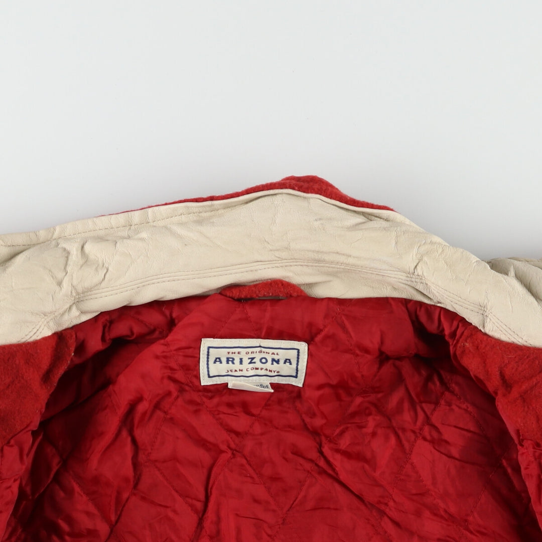 ARIZONA Leather Sleeve Wool Varsity Jacket Award Jacket Varsity Jacket Women's XL /eaa395130