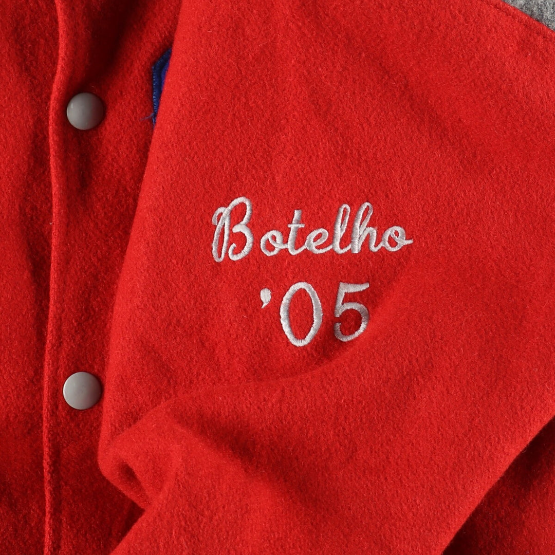 00'S HOLLOWAY Wool Stadium Jacket Award Jacket Varsity Jacket Made in USA Men's XL /eaa395132