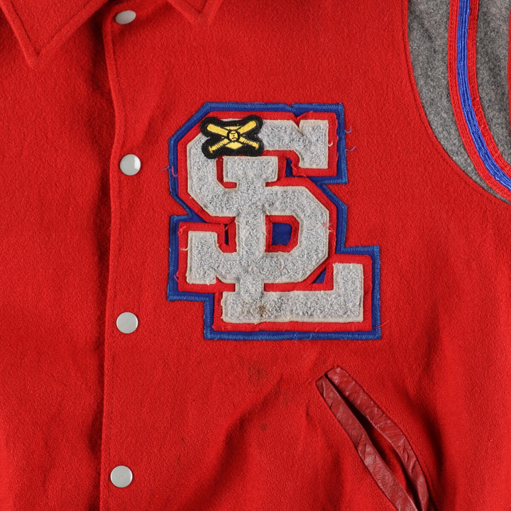 00'S HOLLOWAY Wool Stadium Jacket Award Jacket Varsity Jacket Made in USA Men's XL /eaa395132