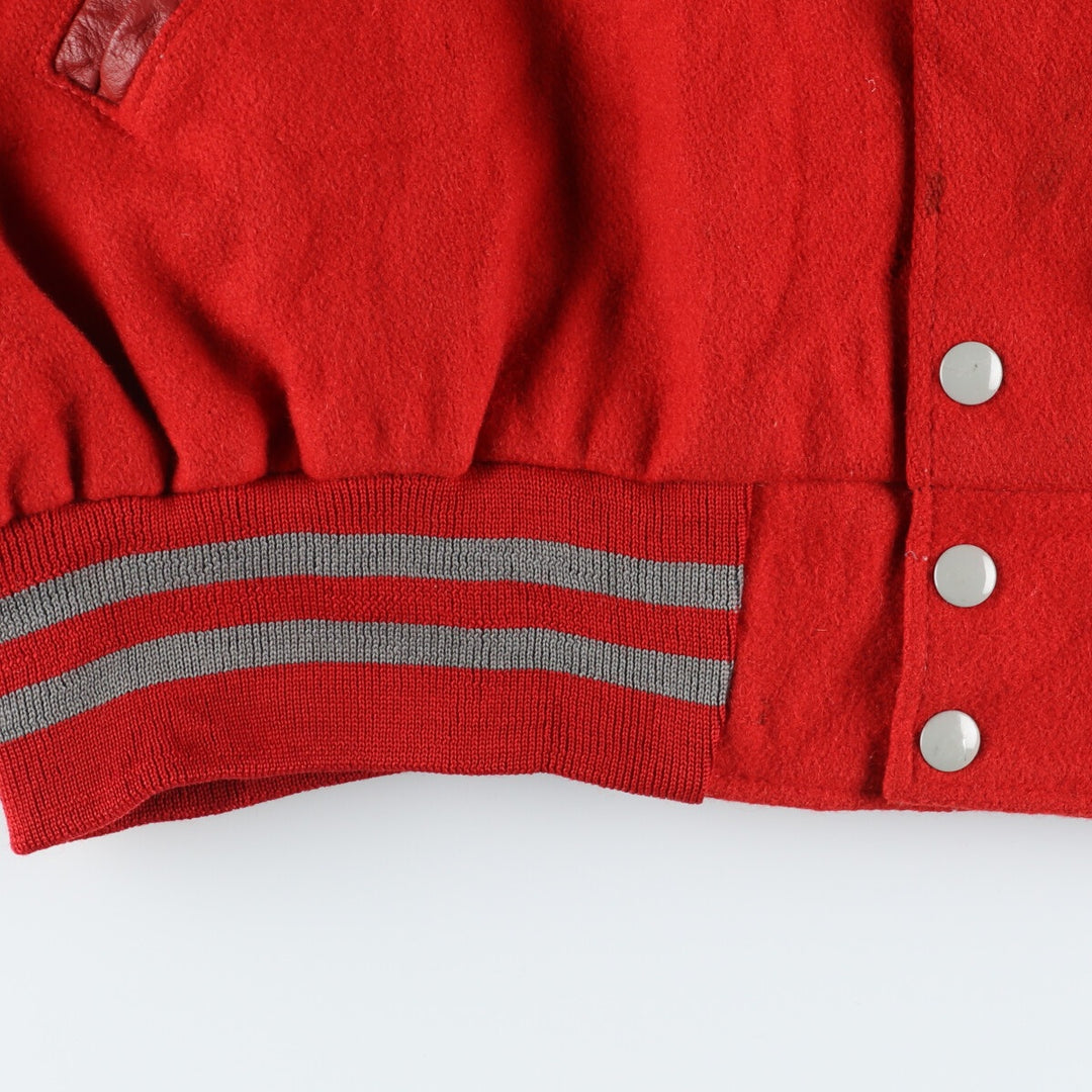 00'S HOLLOWAY Wool Stadium Jacket Award Jacket Varsity Jacket Made in USA Men's XL /eaa395132