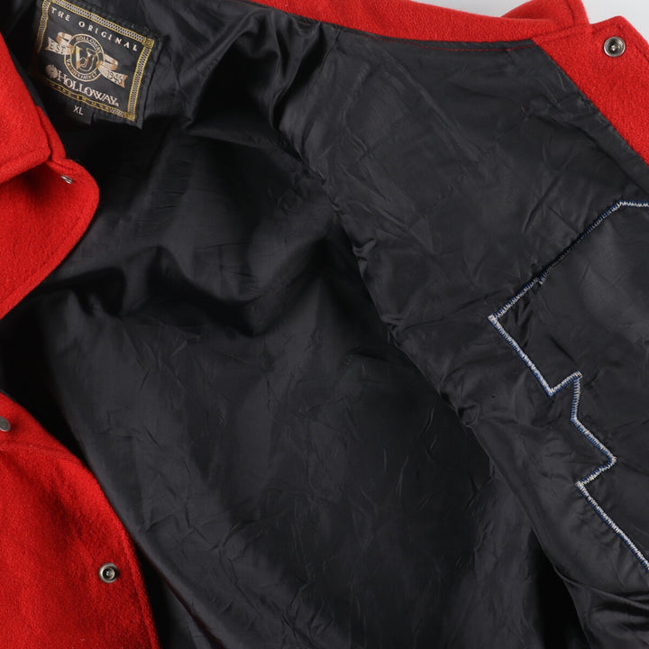 00'S HOLLOWAY Wool Stadium Jacket Award Jacket Varsity Jacket Made in USA Men's XL /eaa395132