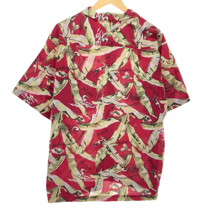 00'S Patagonia Pataloha All-over Print Open Collar Hawaiian Aloha Shirt Men's L Size / eaa395144