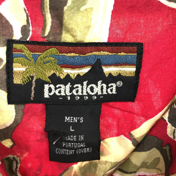 00'S Patagonia Pataloha All-over Print Open Collar Hawaiian Aloha Shirt Men's L Size / eaa395144