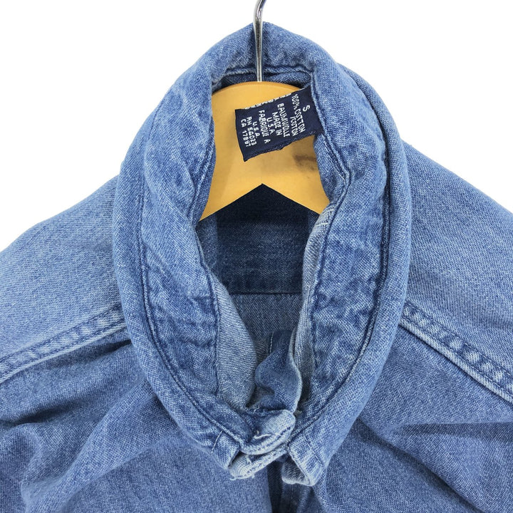 90'S GAP Old Gap Long Sleeve Button Down Denim Shirt Made in USA Men's S Size Vintage /eaa395178