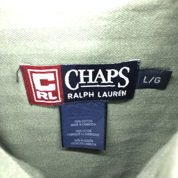 90'S Ralph Lauren CHAPS long sleeve button down shirt men's size L vintage /eaa395185