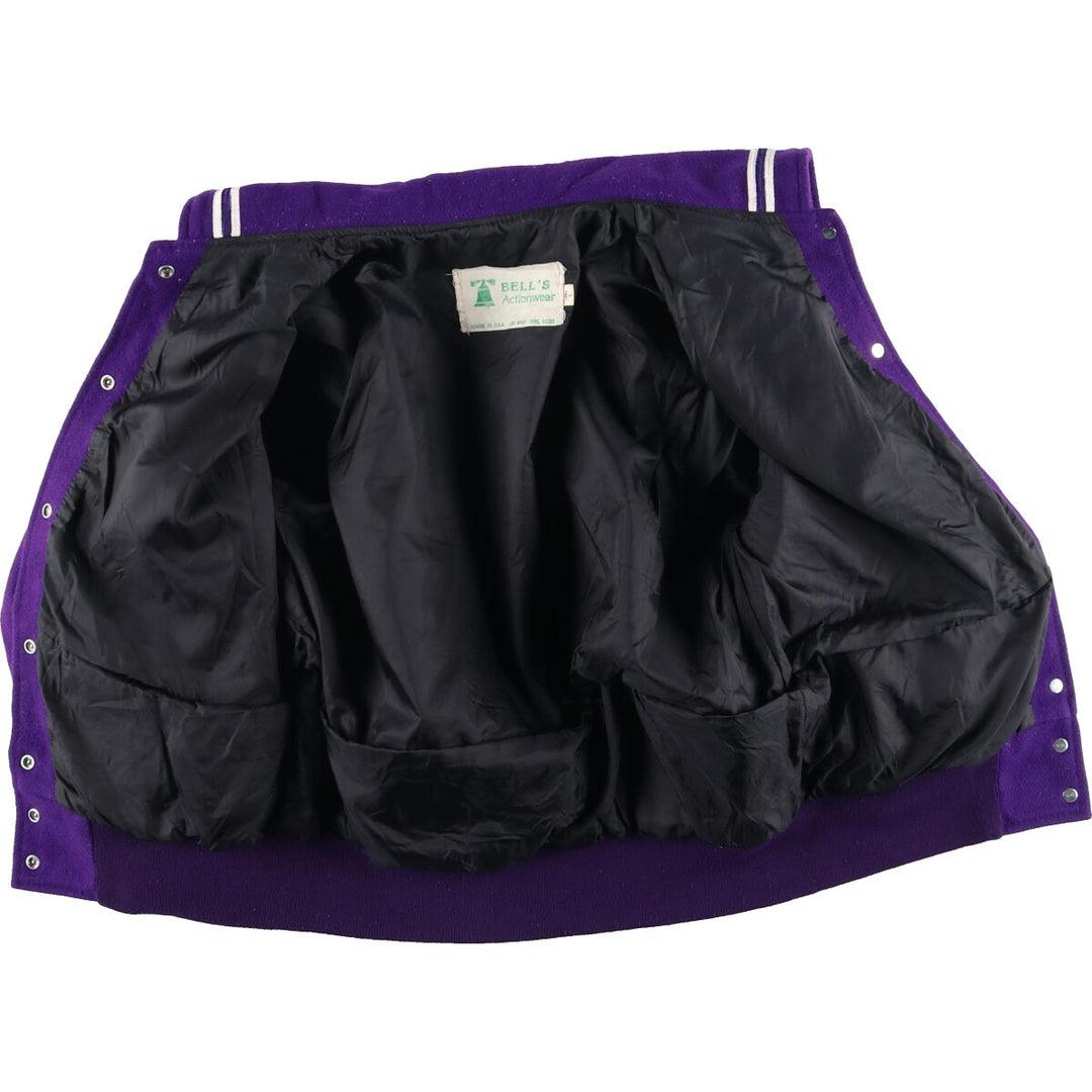 90'S BELL'S Actionwear Wool Stadium Jacket Award Jacket Varsity Jacket Made in USA Women's L Vintage /eaa395446