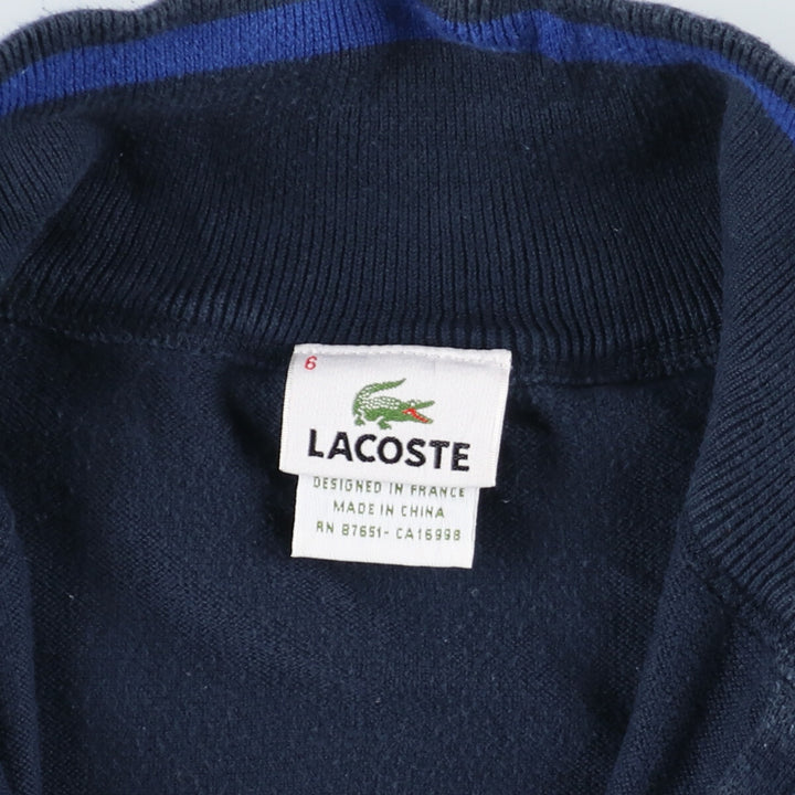 Lacoste Cotton Knit Half Zip Sweater Men's L /eaa395531