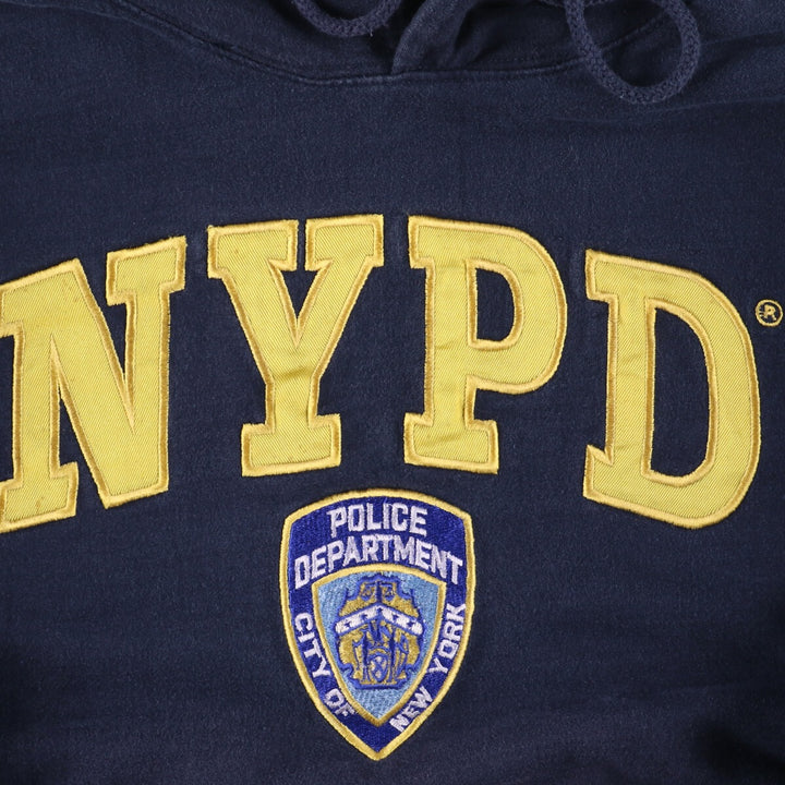 City of New York NYPD New York Police Department Sweatshirt Pullover Hoodie Men's L /eaa395633