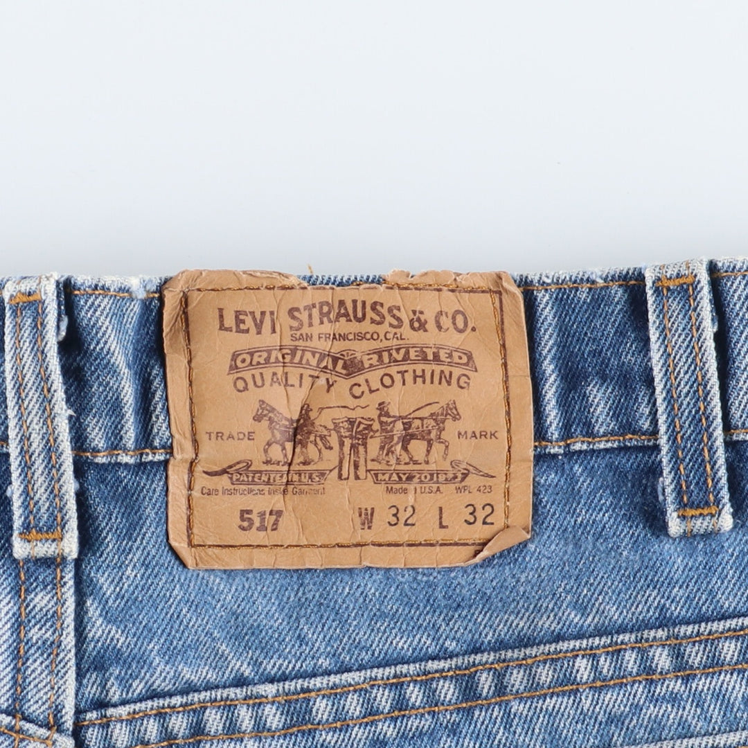 90'S Levi's 20517-0217 Bootcut Denim Pants Made in USA Men's W32 Vintage /eaa395823