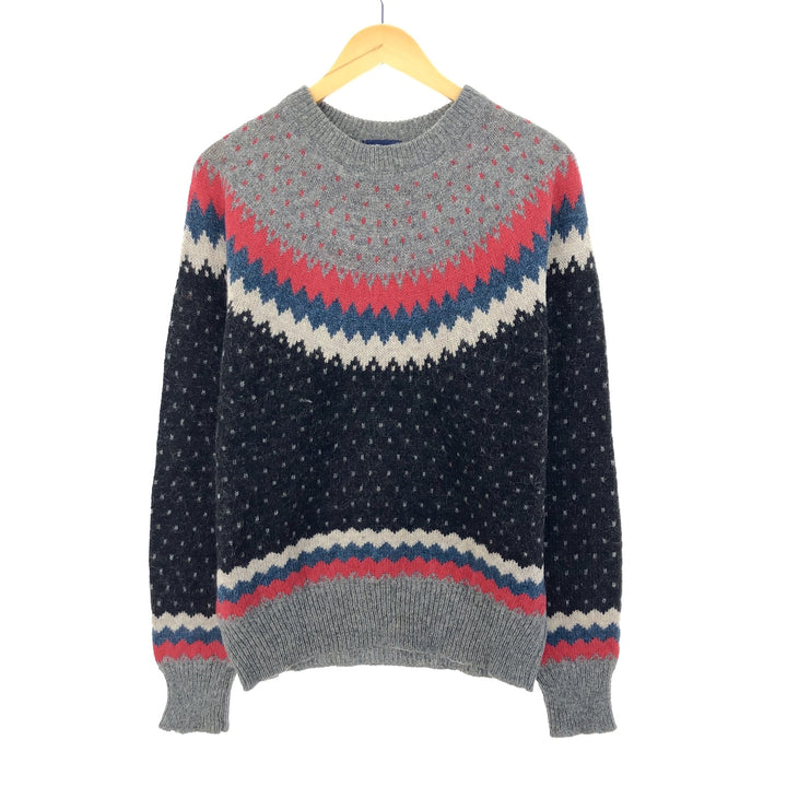 WOOLRICH All-over print Nordic sweater for men, L /eaa395897