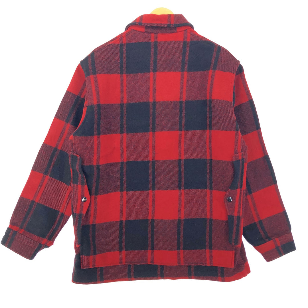 70'S Pendleton Check Pattern Mackinaw Jacket Wool Hunting Jacket Made in USA Men's M Vintage /eaa396057