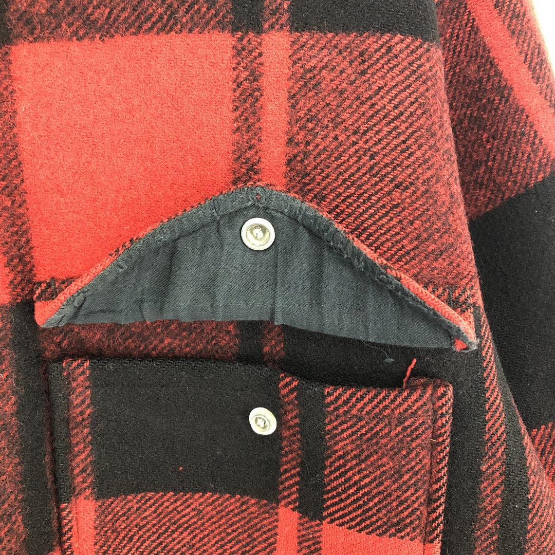 70'S Pendleton Check Pattern Mackinaw Jacket Wool Hunting Jacket Made in USA Men's M Vintage /eaa396057