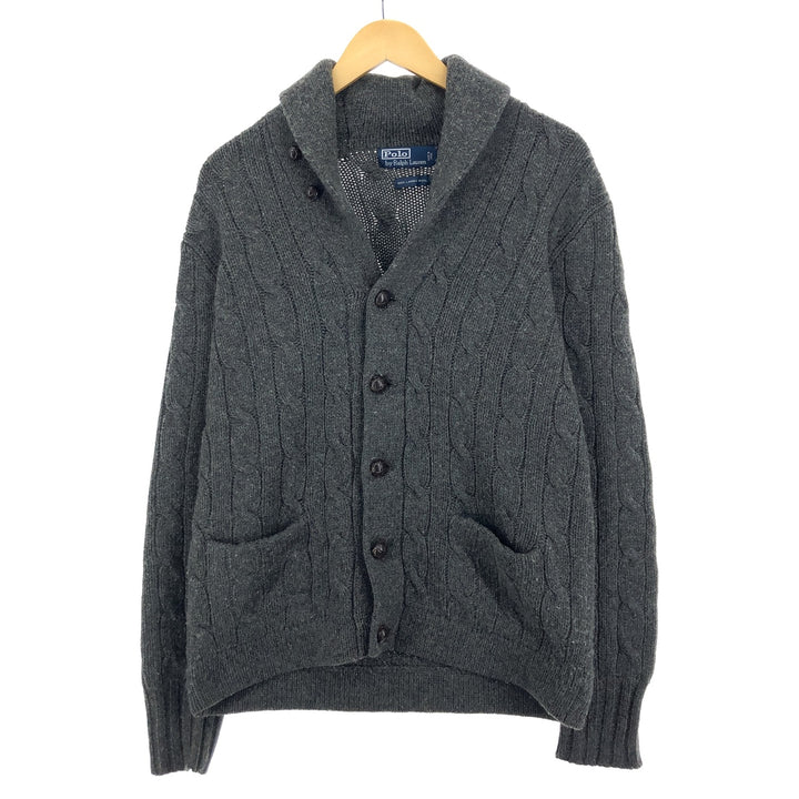 Ralph Lauren POLO by Ralph Lauren shawl collar wool knit cardigan, men's M /eaa396209