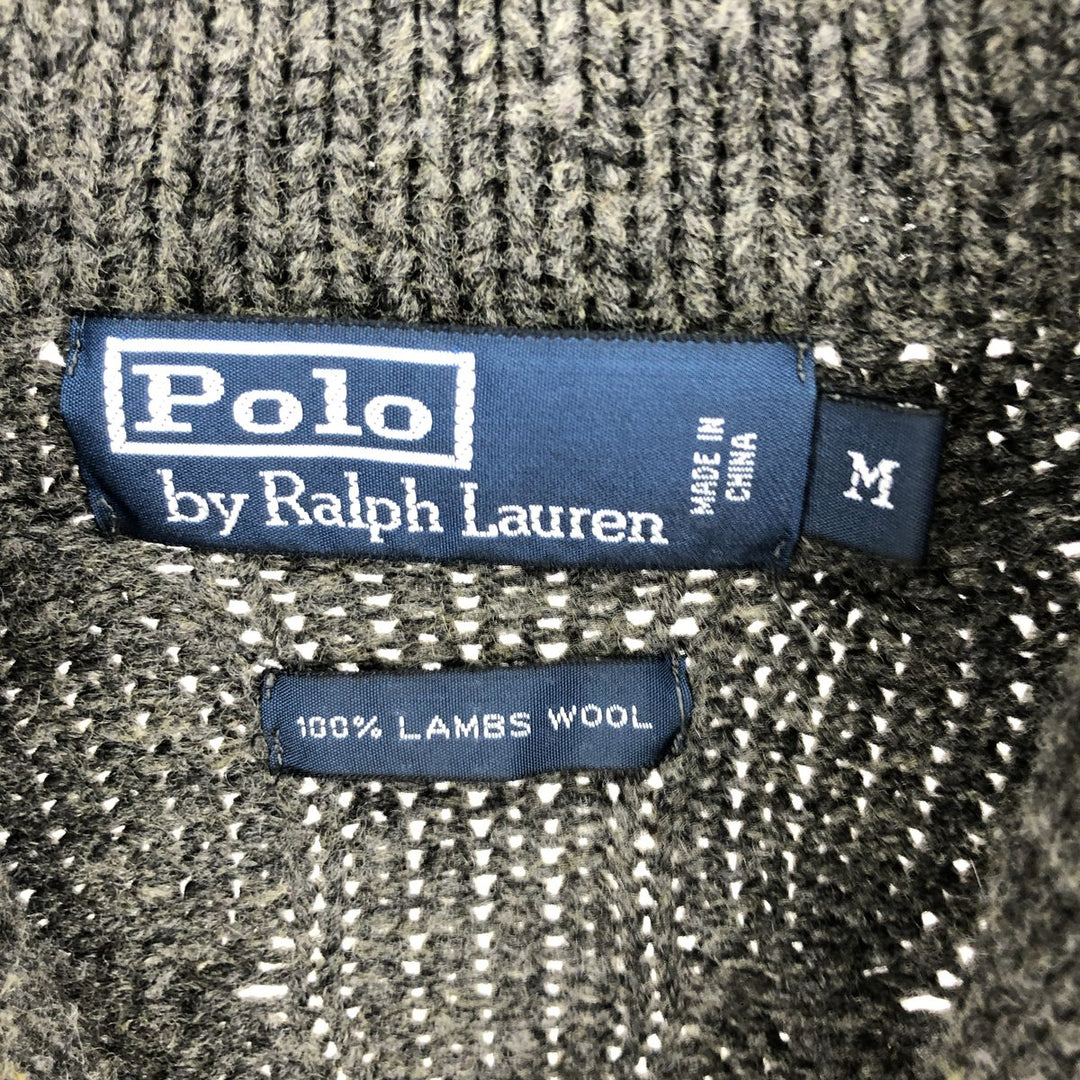 Ralph Lauren POLO by Ralph Lauren shawl collar wool knit cardigan, men's M /eaa396209