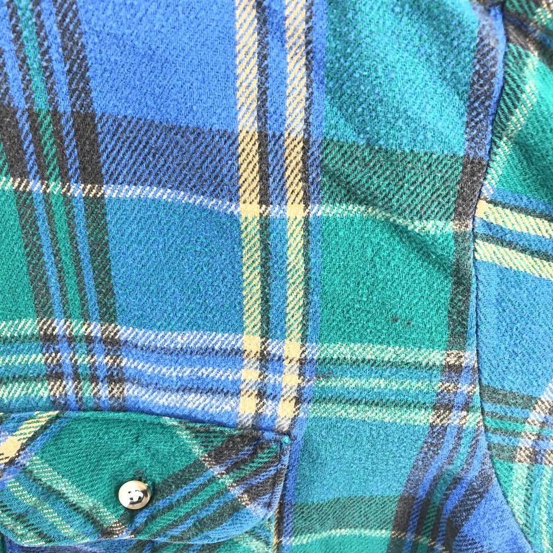 90'S Five Brother Long Sleeve Flannel Check Shirt Men's XL Vintage /eaa396236