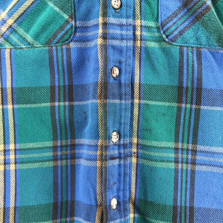 90'S Five Brother Long Sleeve Flannel Check Shirt Men's XL Vintage /eaa396236